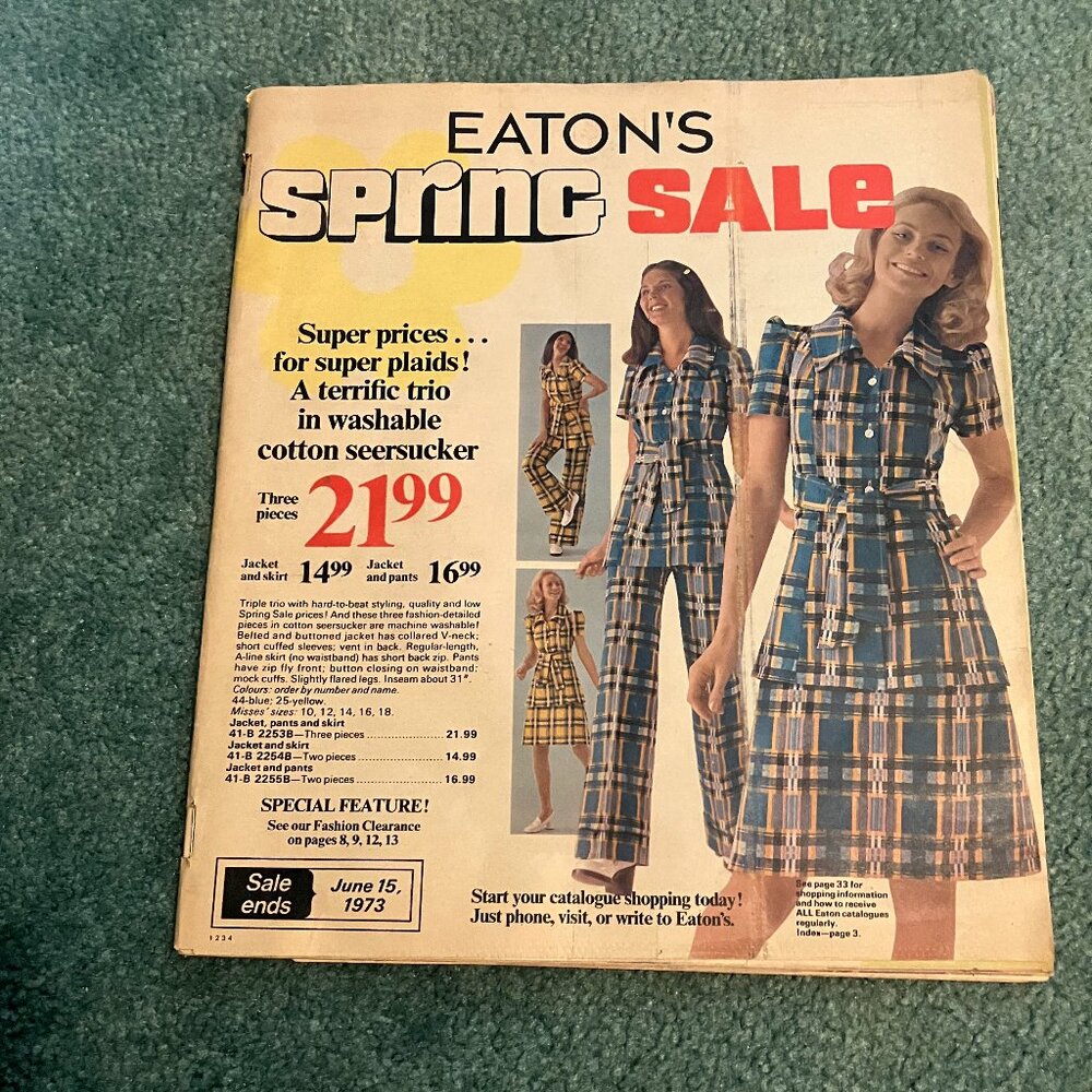 Vintage Eaton's Catalogue June 1973